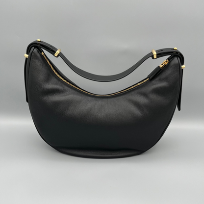 Exklusive Prada Schultertasche Arqué Large aus schwarzem Leder – Luxus Bag